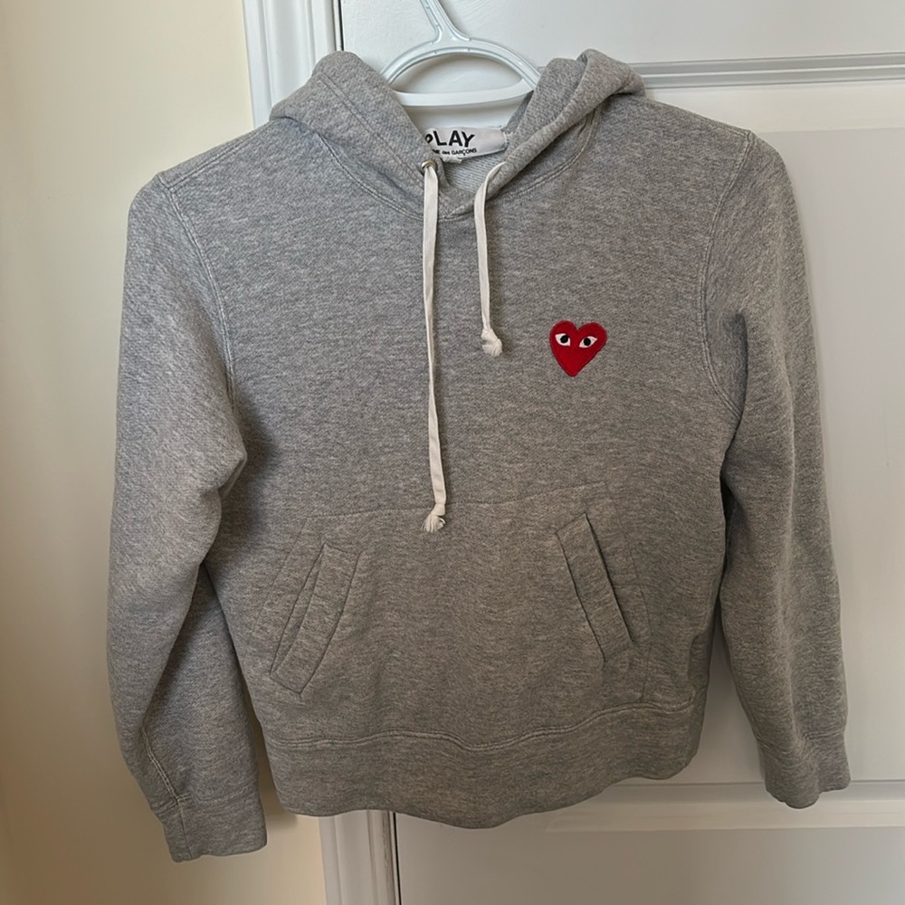 Comme des Garçons Logo Embroidered Drawstring Hoodie